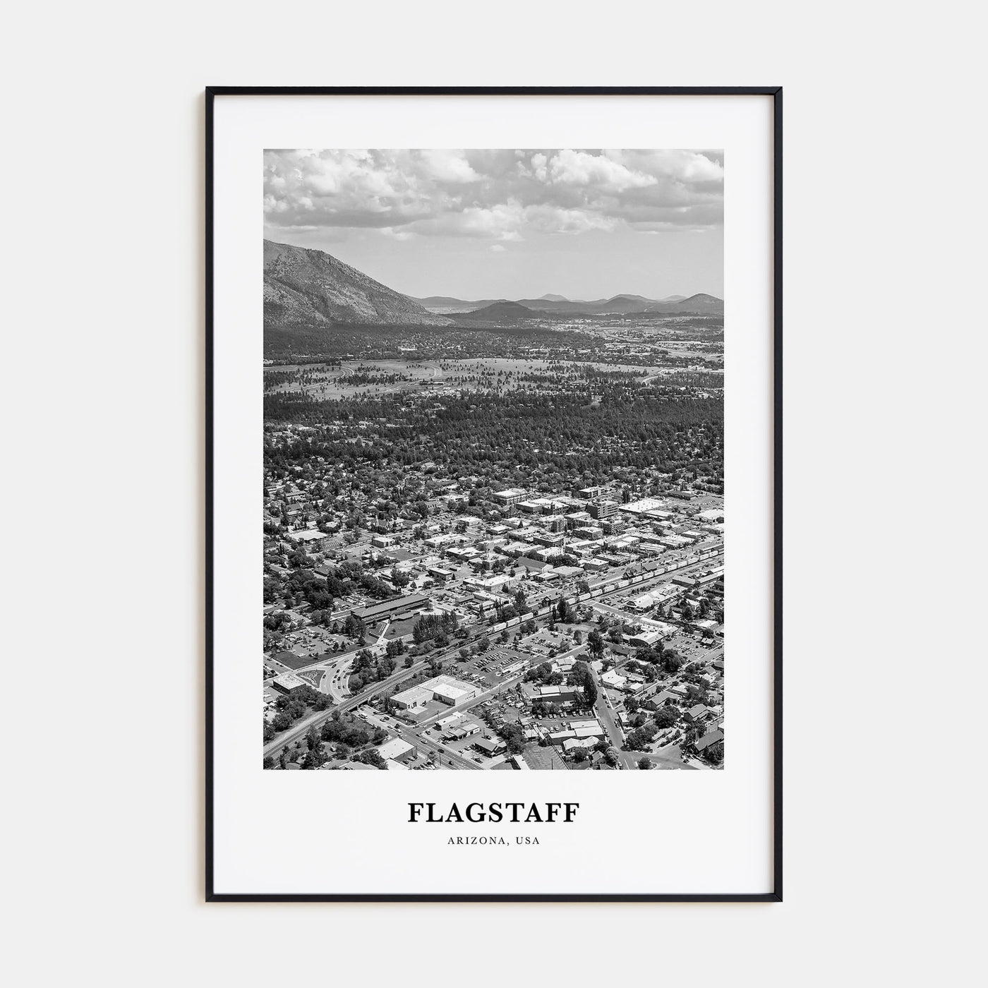 Flagstaff Portrait B&W Poster