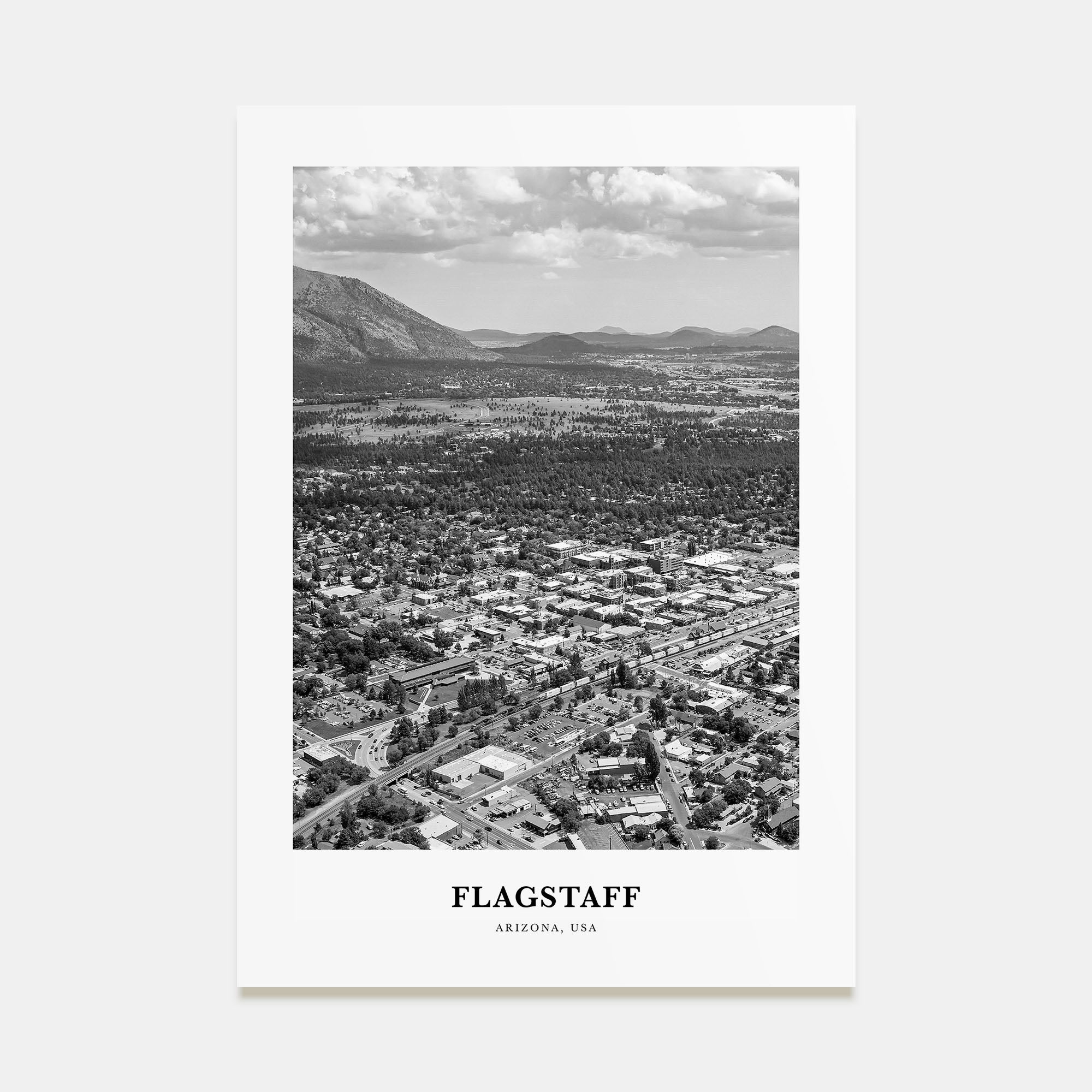 Flagstaff Portrait B&W Poster