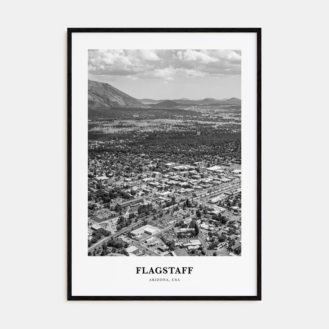 Flagstaff Portrait B&W Poster
