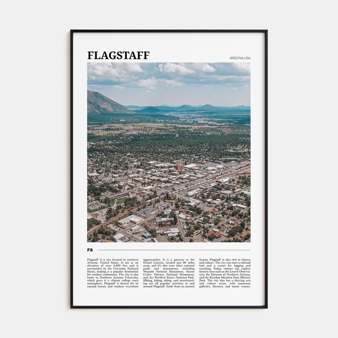 Flagstaff Travel Color Poster