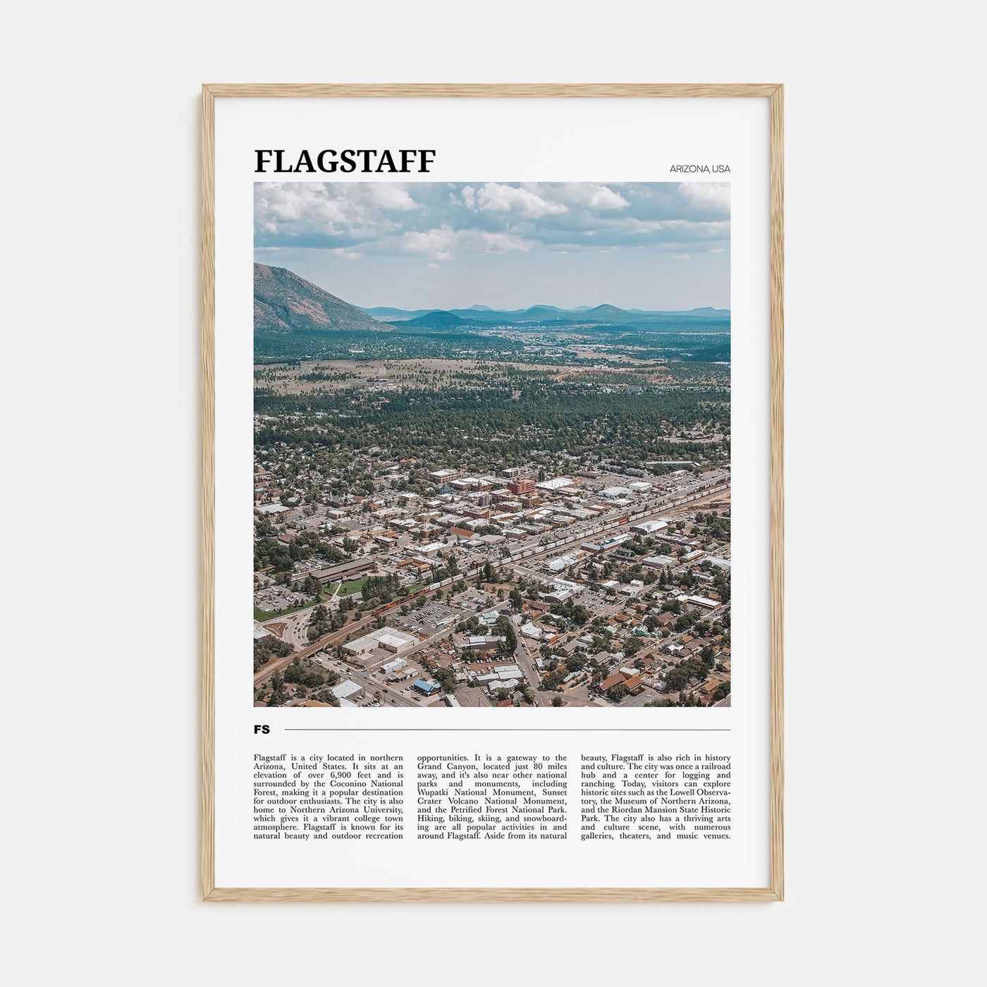 Flagstaff Travel Color Poster