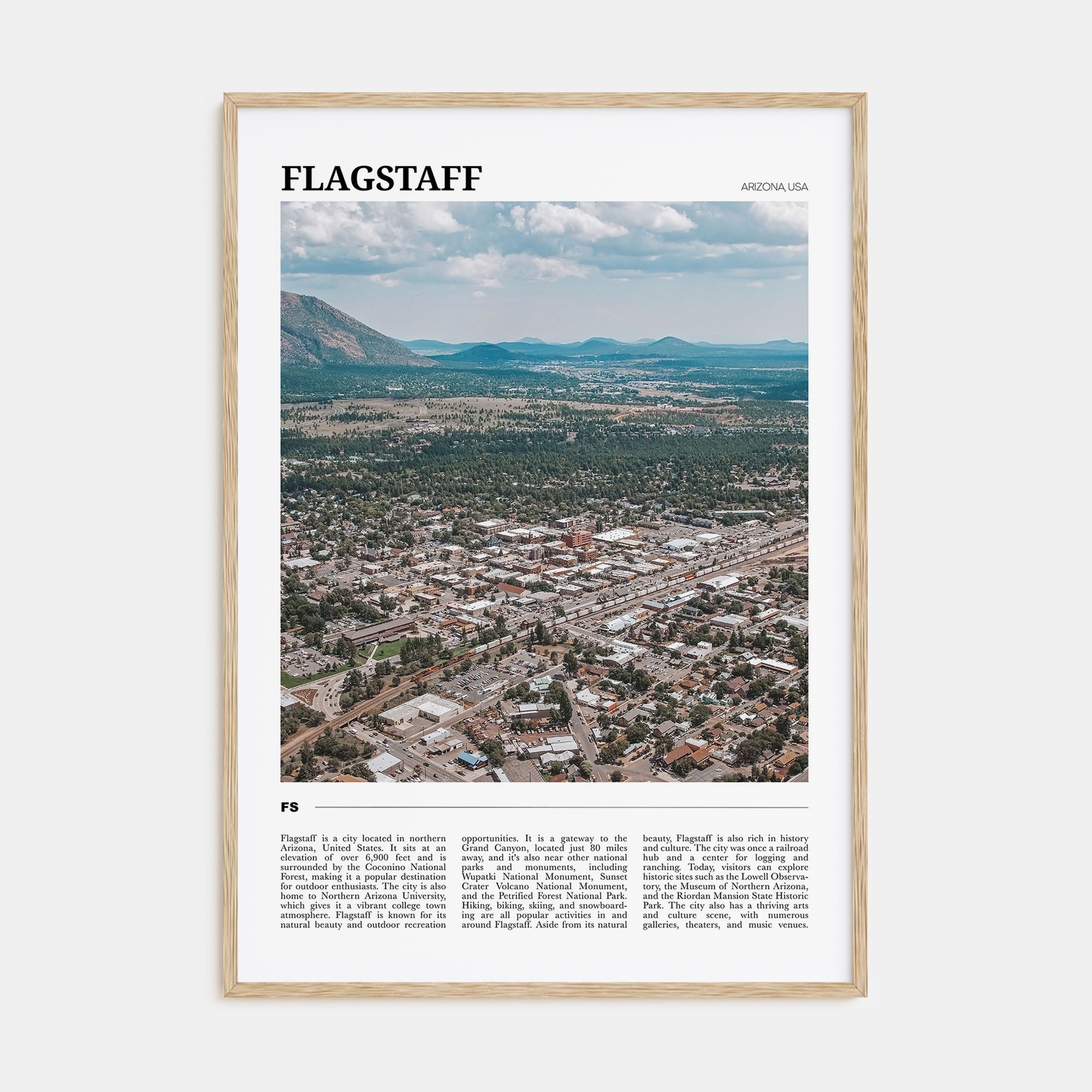 Flagstaff Travel Color Poster