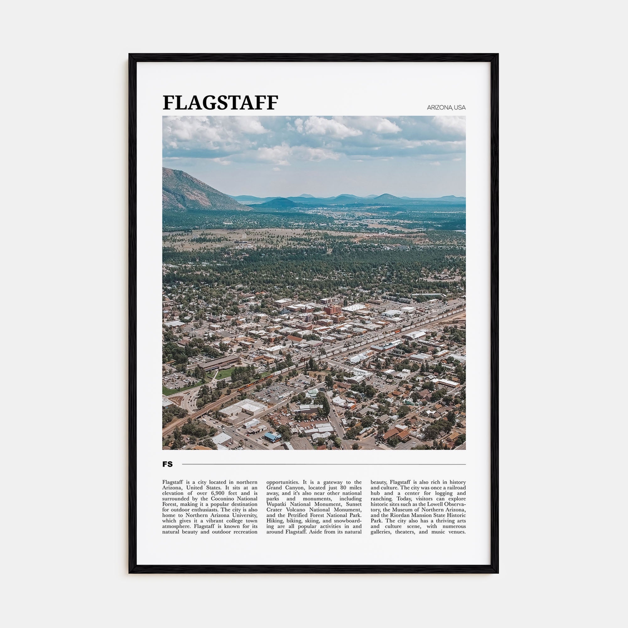 Flagstaff Travel Color Poster
