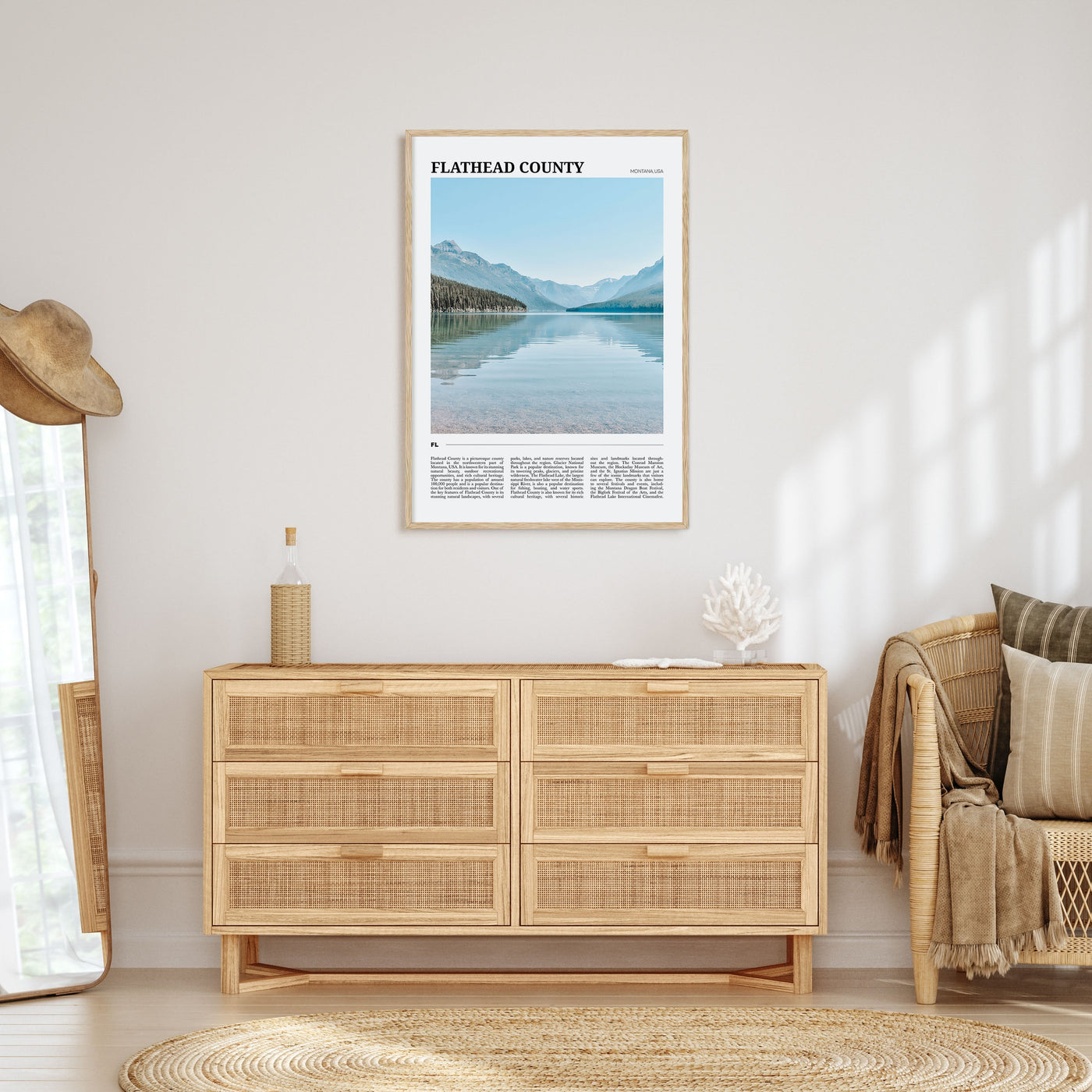 Flathead County Travel Color Poster