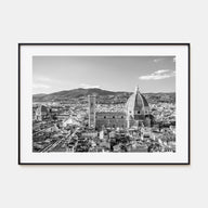 Florence Landscape B&W Poster