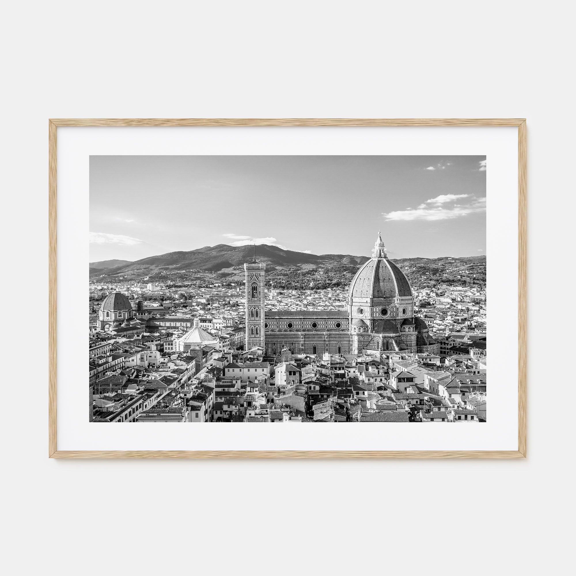 Florence Landscape B&W Poster