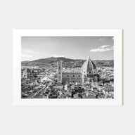 Florence Landscape B&W Poster