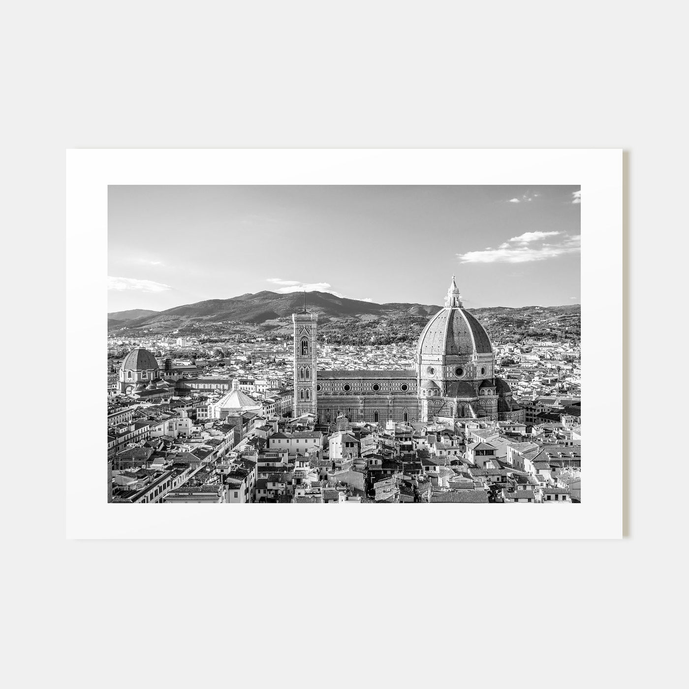 Florence Landscape B&W Poster