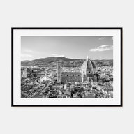 Florence Landscape B&W Poster