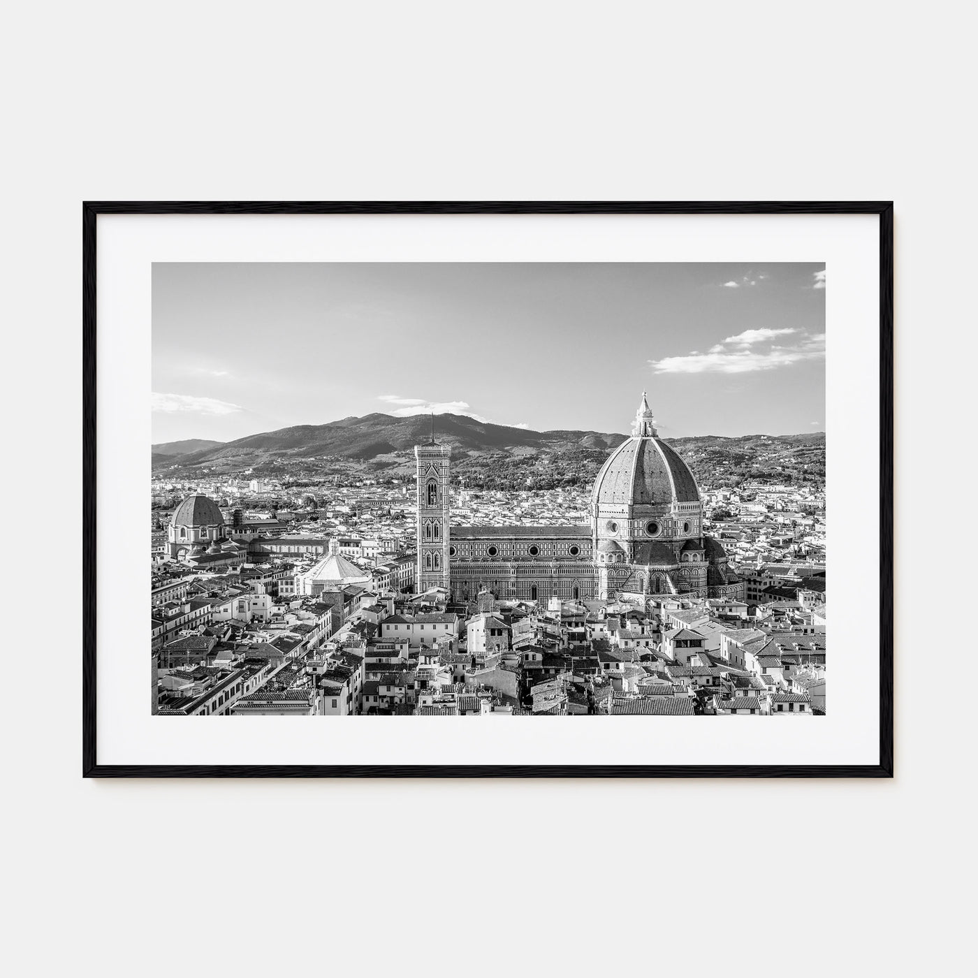 Florence Landscape B&W Poster
