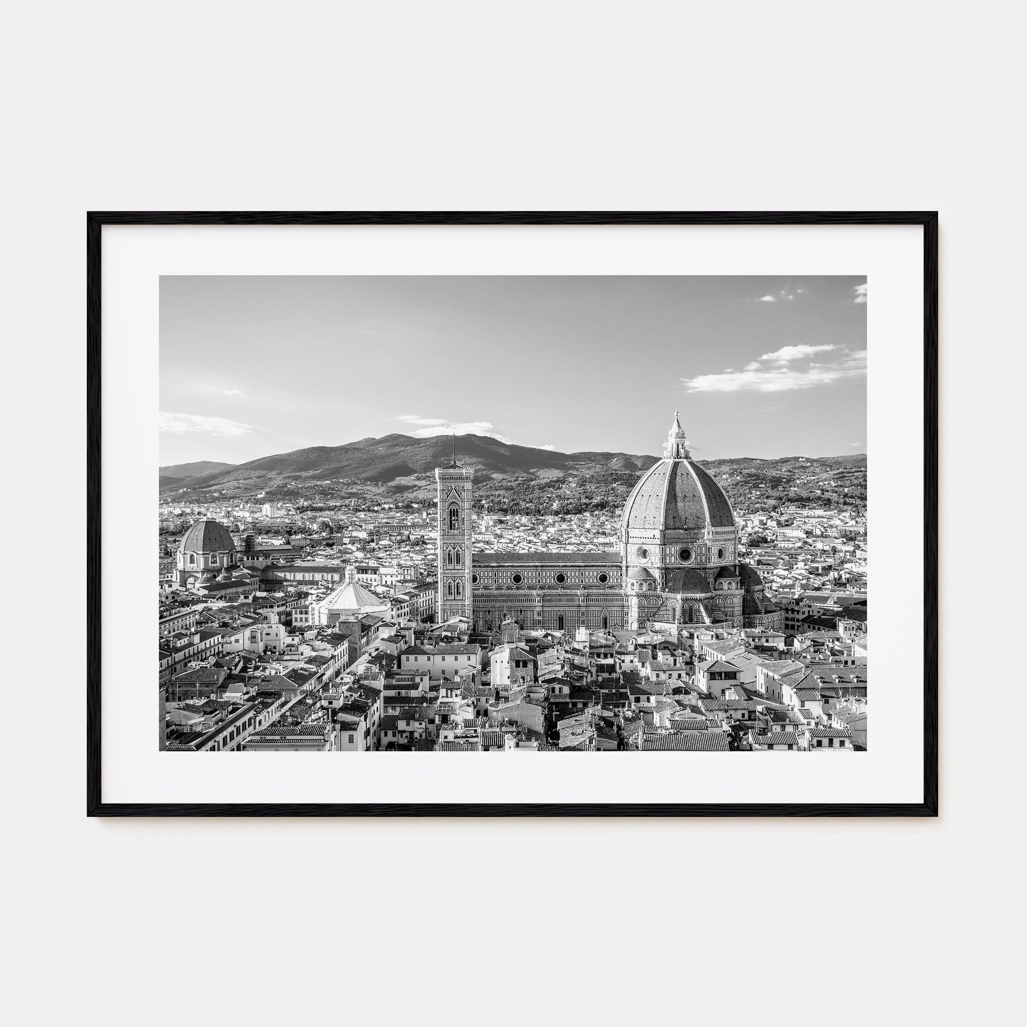Florence Landscape B&W Poster