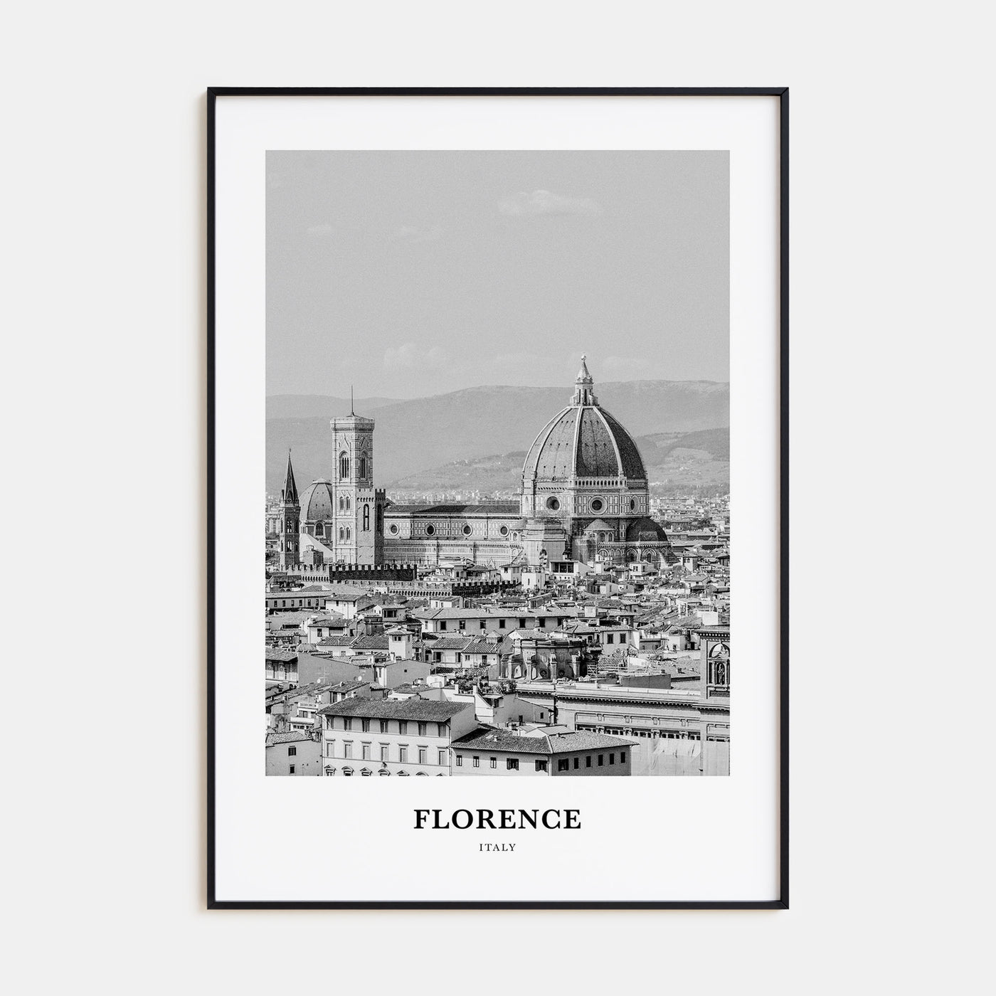 Florence Portrait B&W No 3 Poster