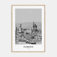Florence Portrait B&W No 3 Poster