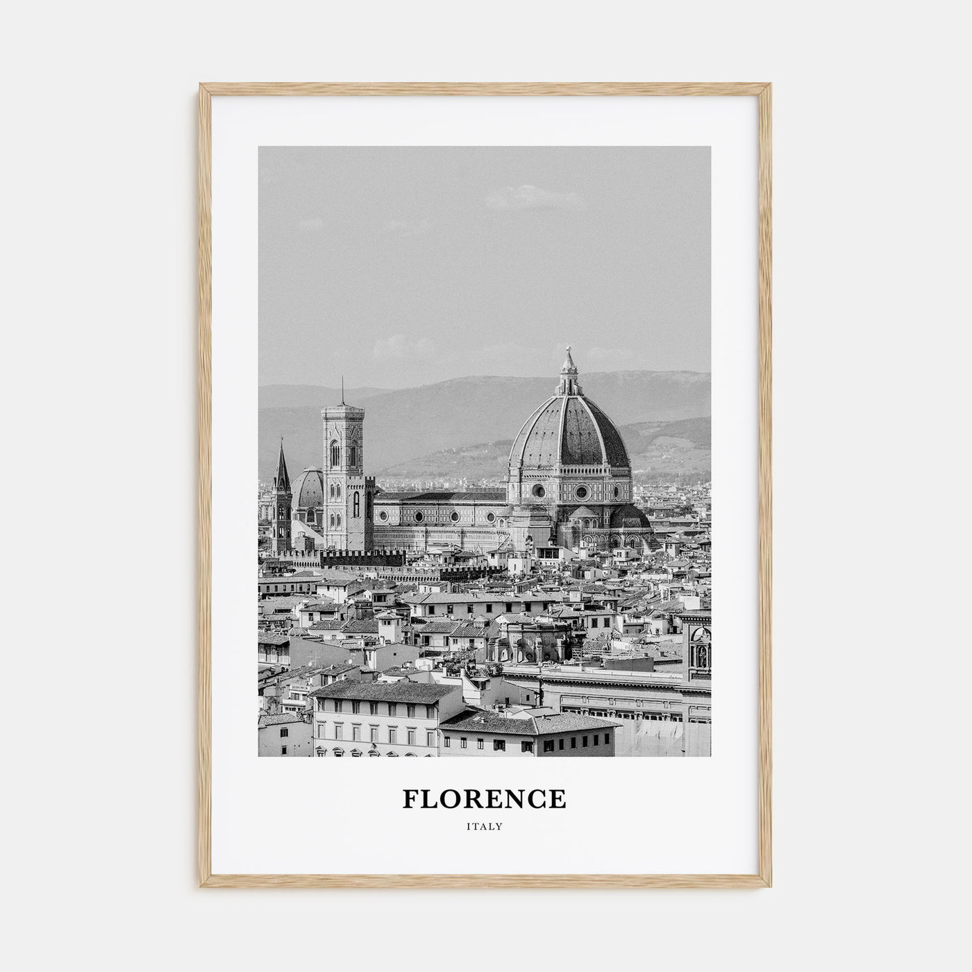 Florence Portrait B&W No 3 Poster