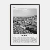 Florence Travel B&W No 2 Poster