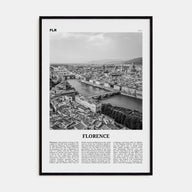 Florence Travel B&W No 2 Poster