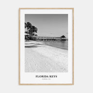 Florida Keys Portrait B&W Poster