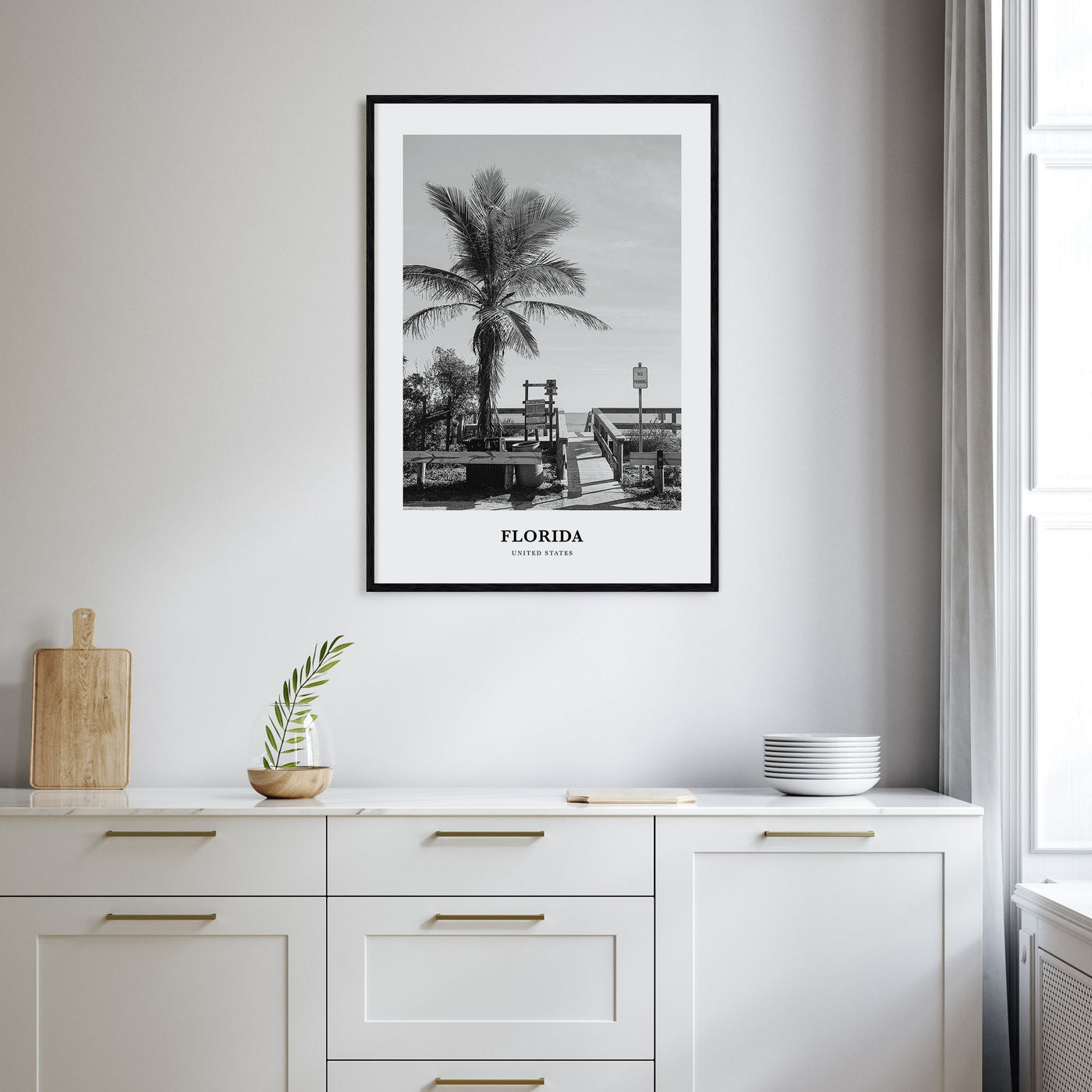 Florida Portrait B&W No 3 Poster