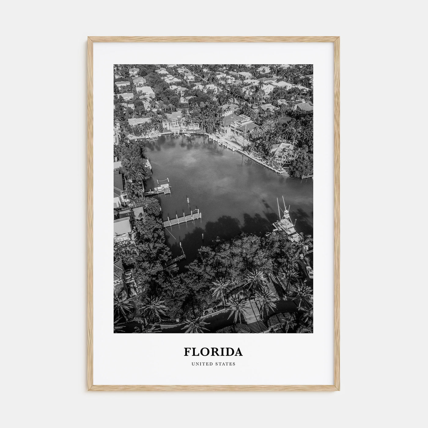 Florida Portrait B&W No 4 Poster
