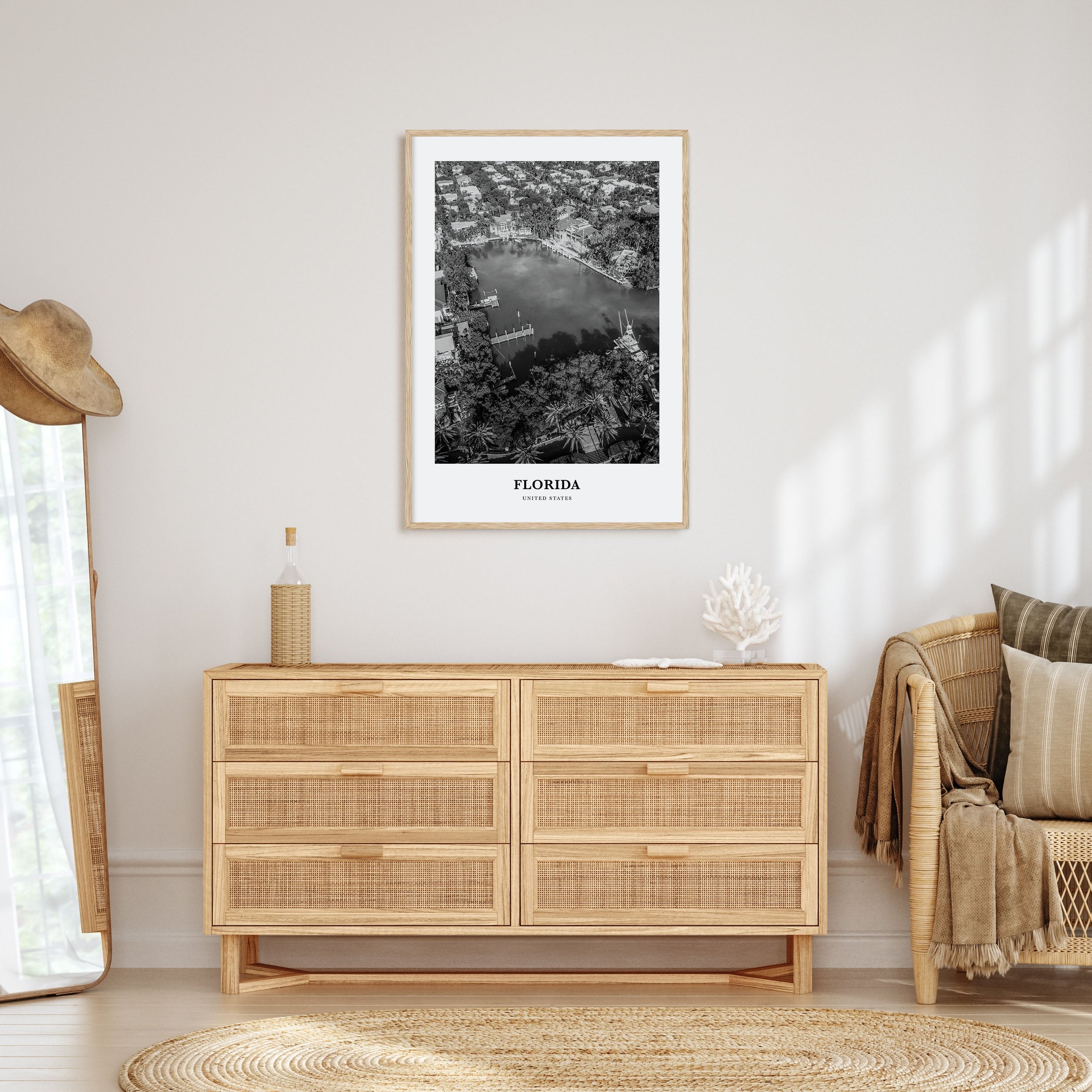 Florida Portrait B&W No 4 Poster