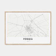 Foggia Map Landscape Poster