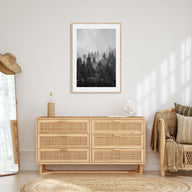 Foggy Forest Photo B&W No 1 Poster
