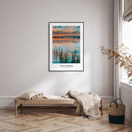Folly Beach Portrait Color Poster