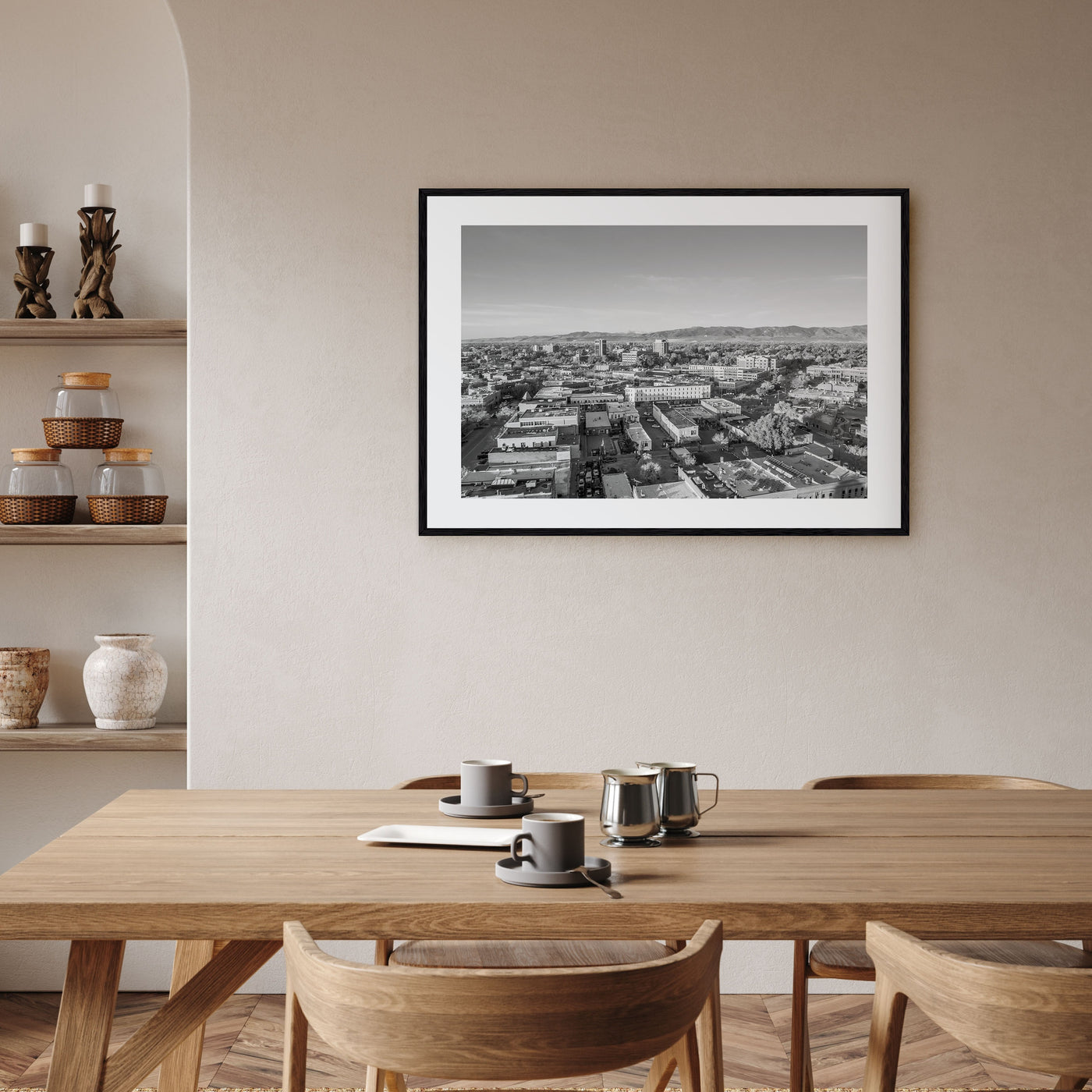 Fort Collins Landscape B&W Poster
