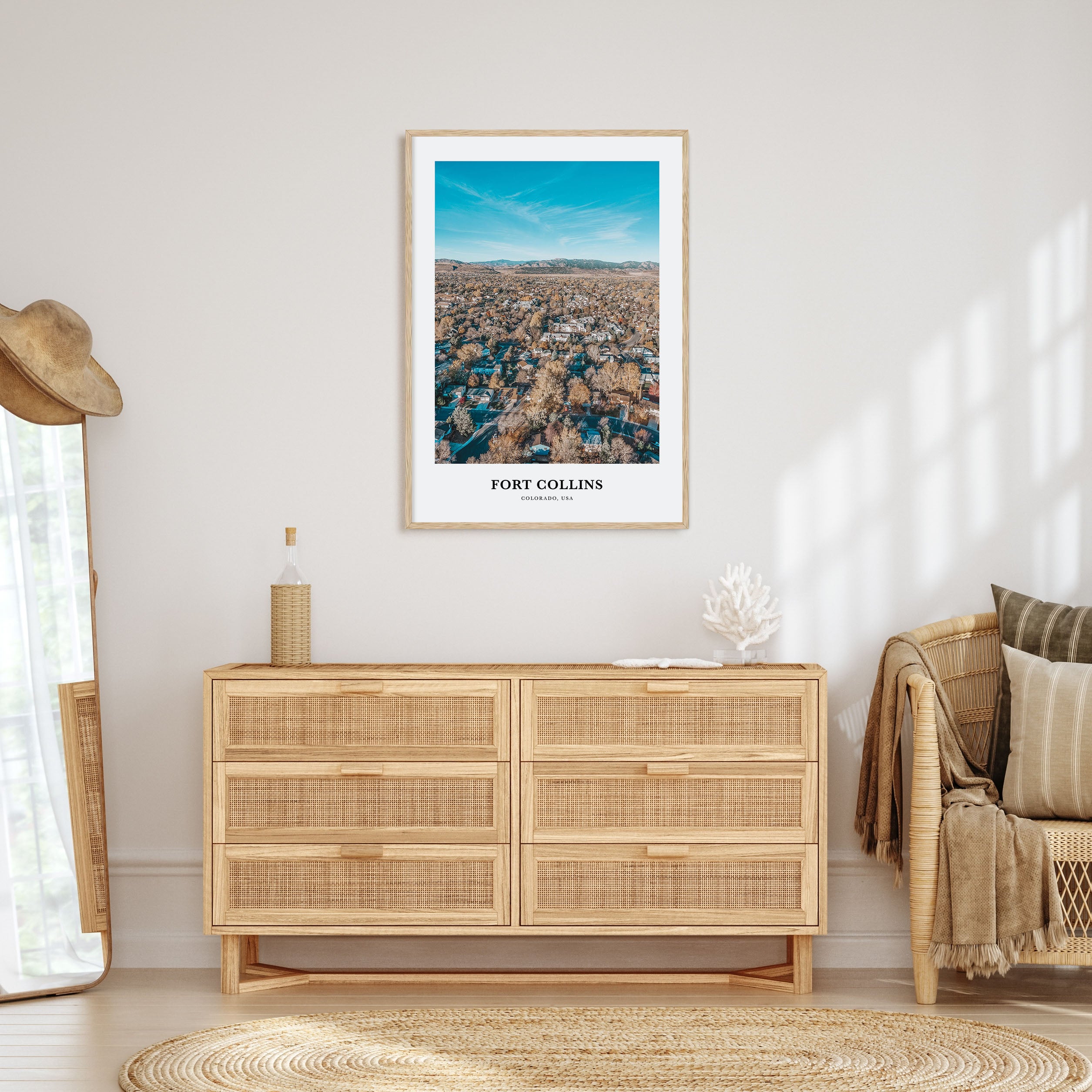 Fort Collins Portrait Color Poster