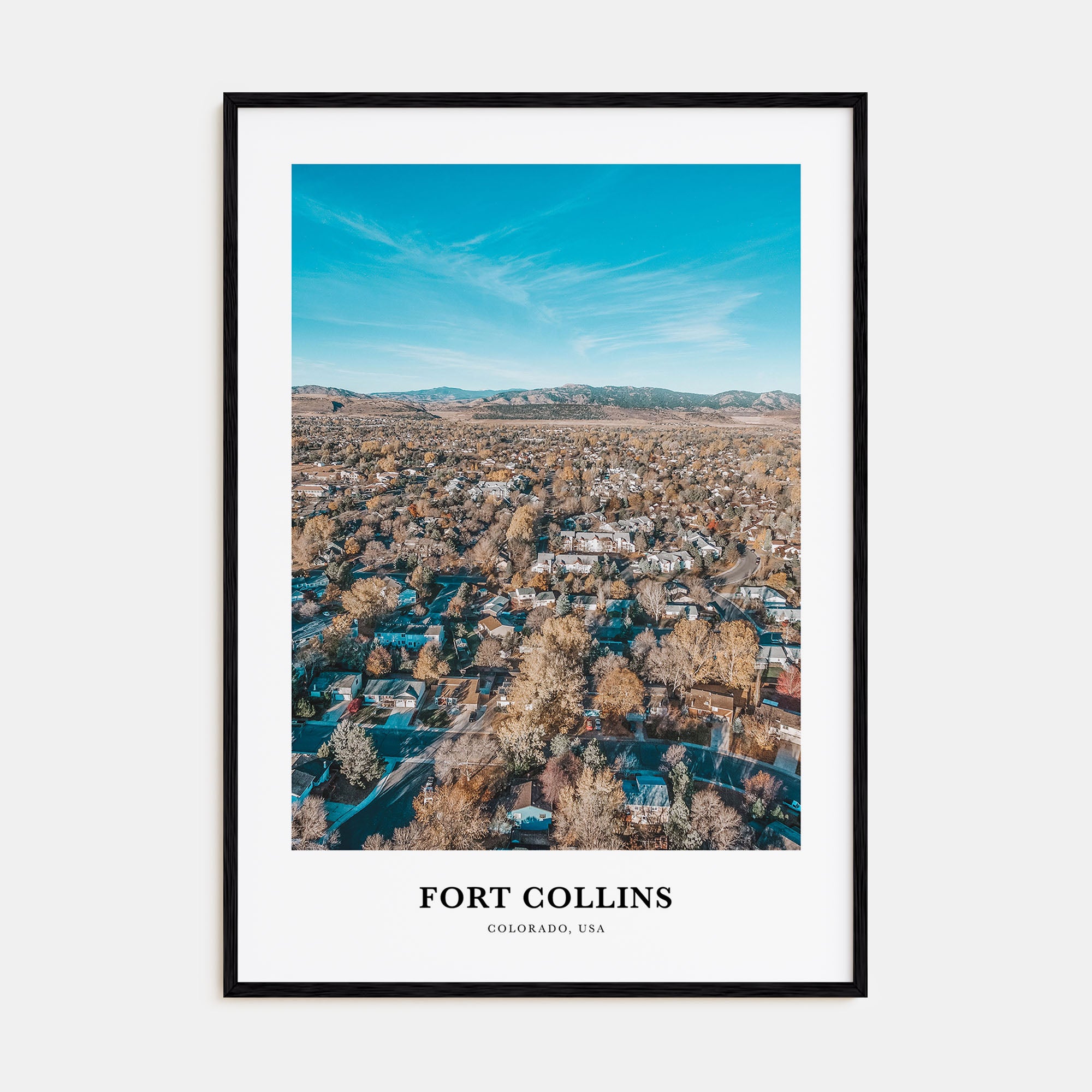 Fort Collins Portrait Color Poster