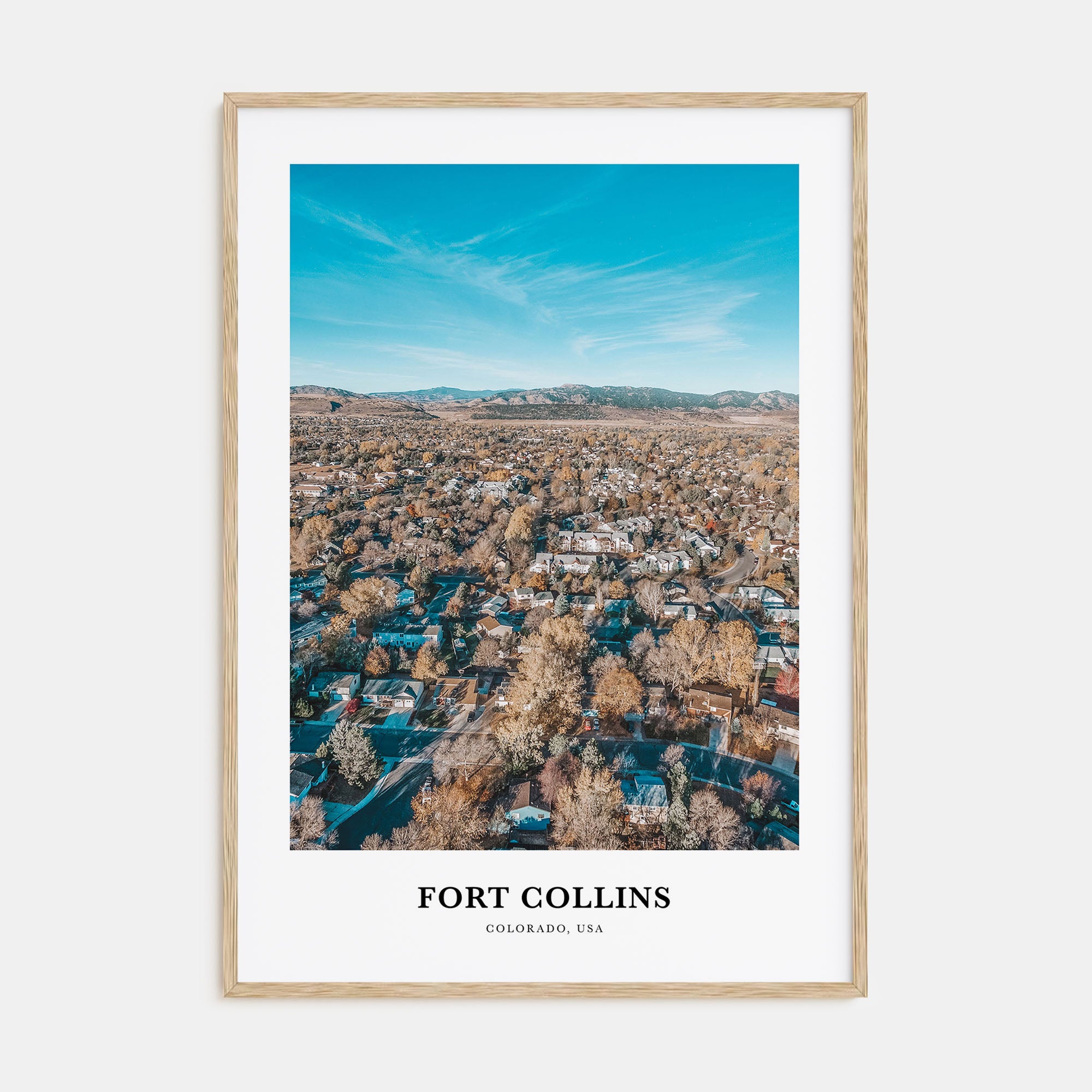 Fort Collins Portrait Color Poster