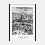 Fort Lauderdale Portrait B&W No 2 Poster