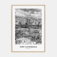 Fort Lauderdale Portrait B&W No 2 Poster