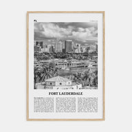 Fort Lauderdale Travel B&W No 1 Poster