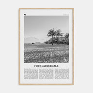 Fort Lauderdale Travel B&W No 2 Poster