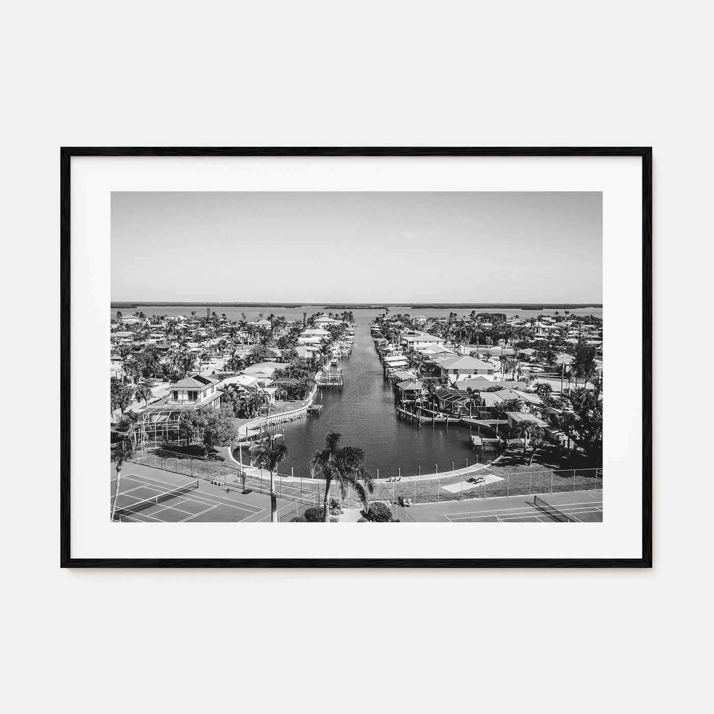 Fort Myers Landscape B&W Poster