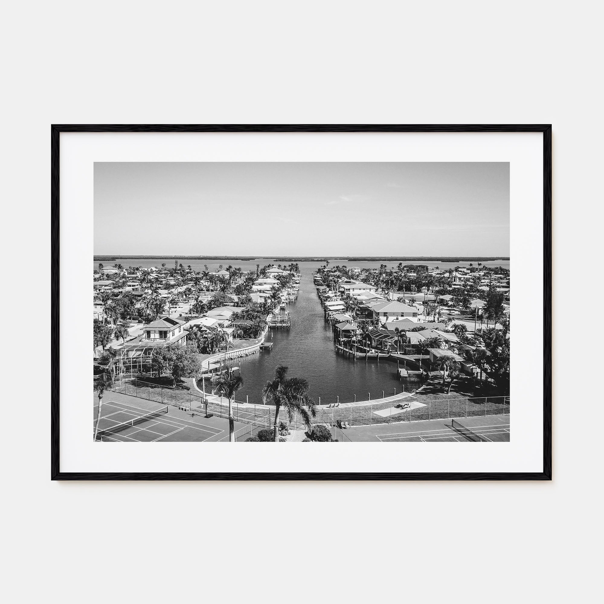 Fort Myers Landscape B&W Poster