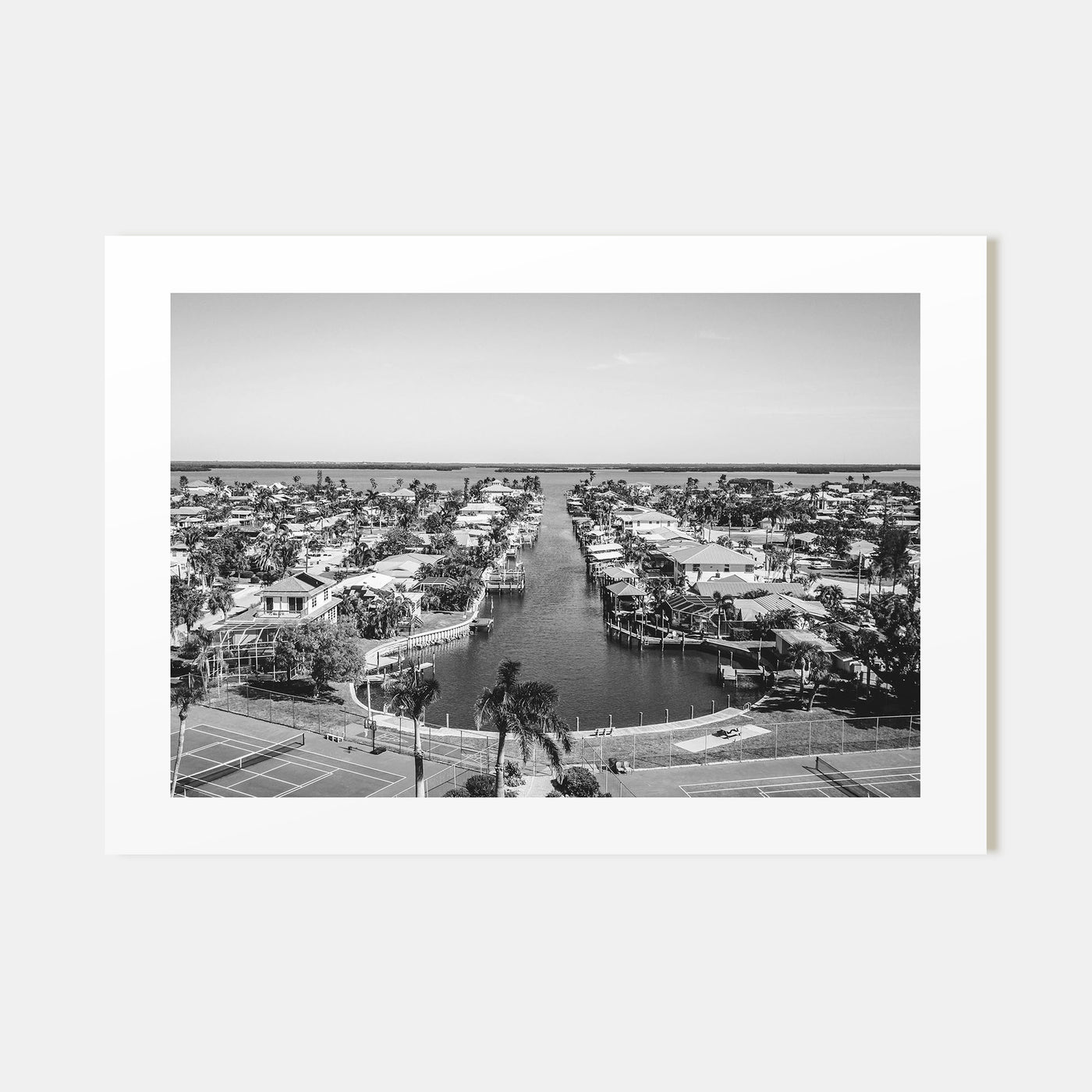 Fort Myers Landscape B&W Poster
