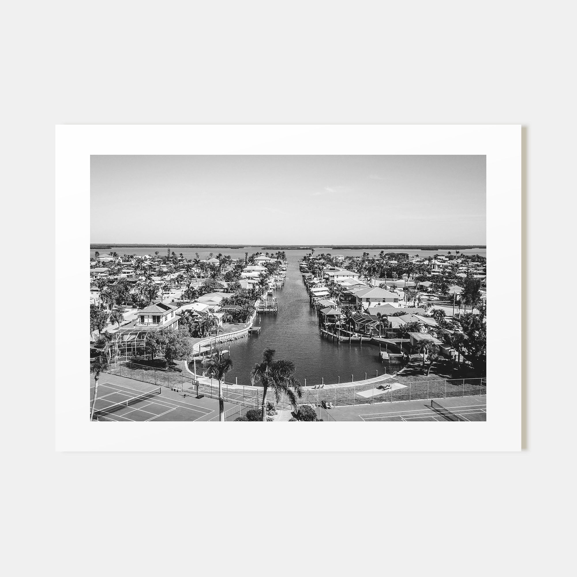 Fort Myers Landscape B&W Poster