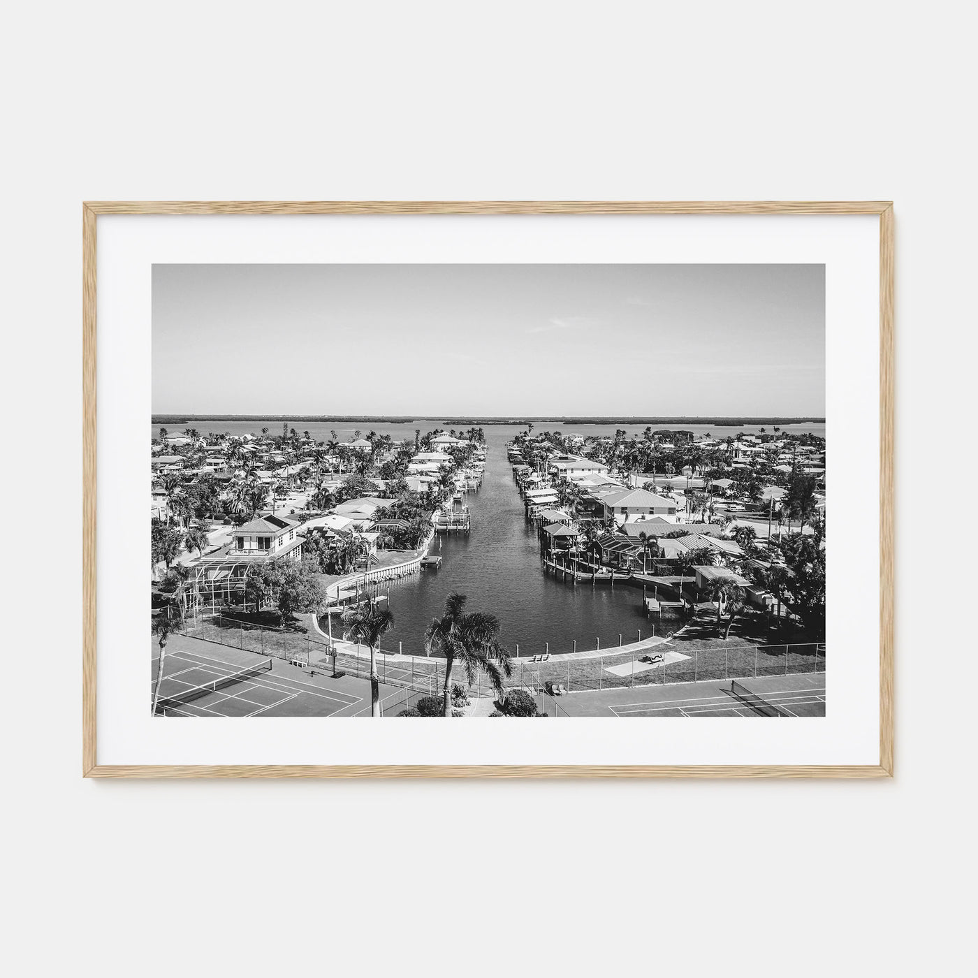 Fort Myers Landscape B&W Poster
