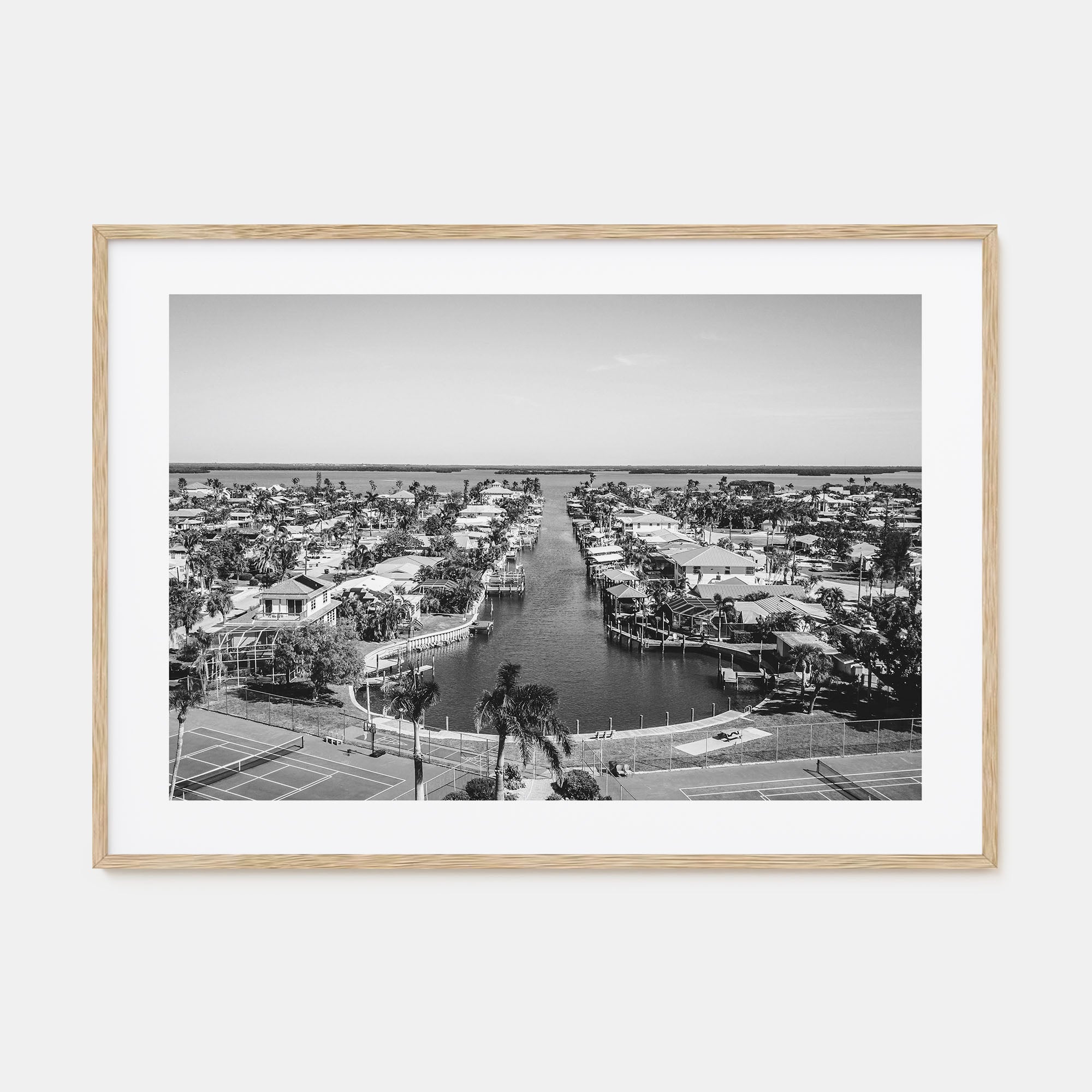Fort Myers Landscape B&W Poster