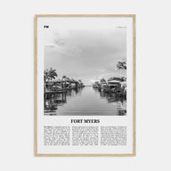 Fort Myers Travel B&W Poster