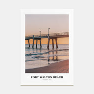 Fort Walton Beach Portrait Color Poster