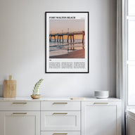 Fort Walton Beach Travel Color Poster