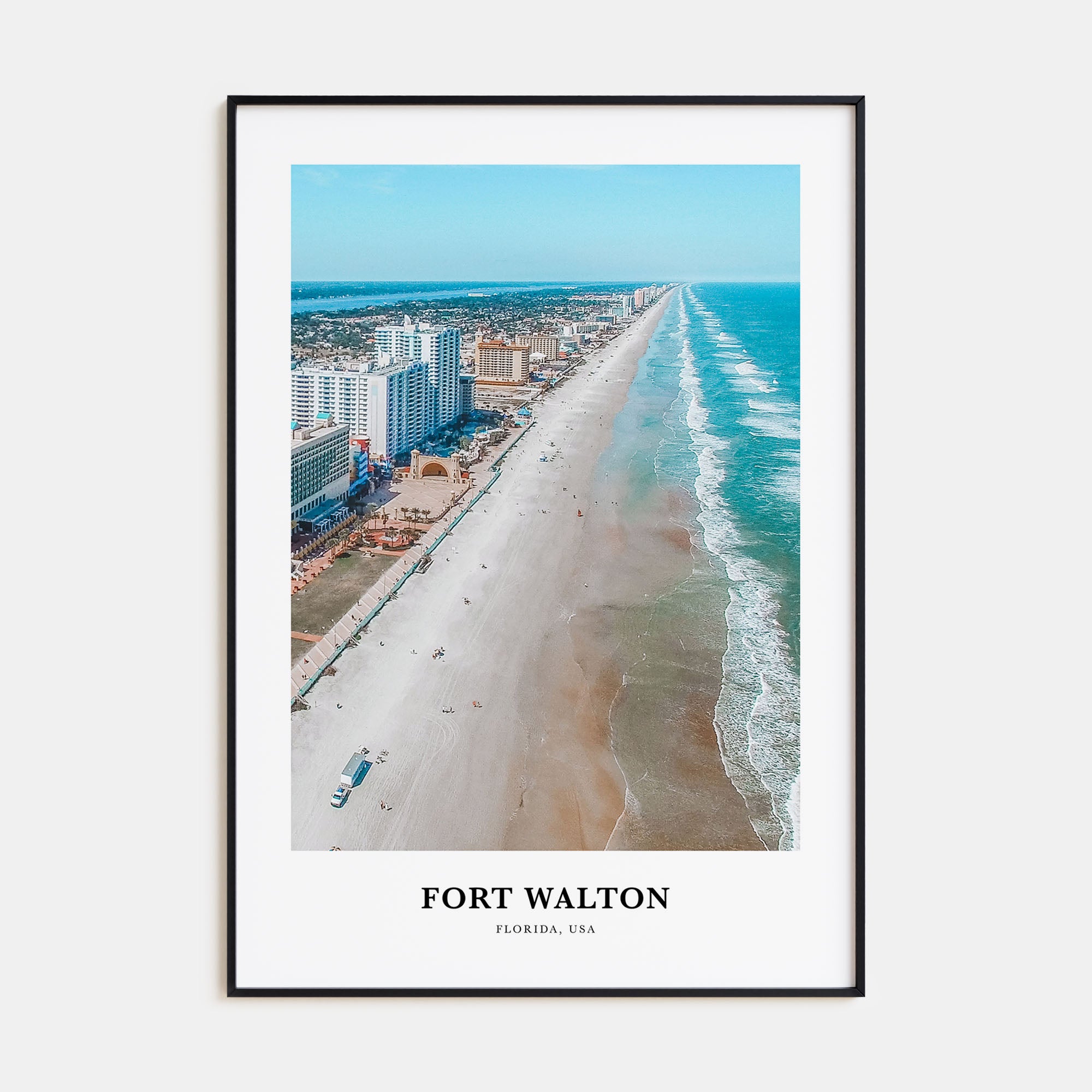 Fort Walton Portrait Color Poster
