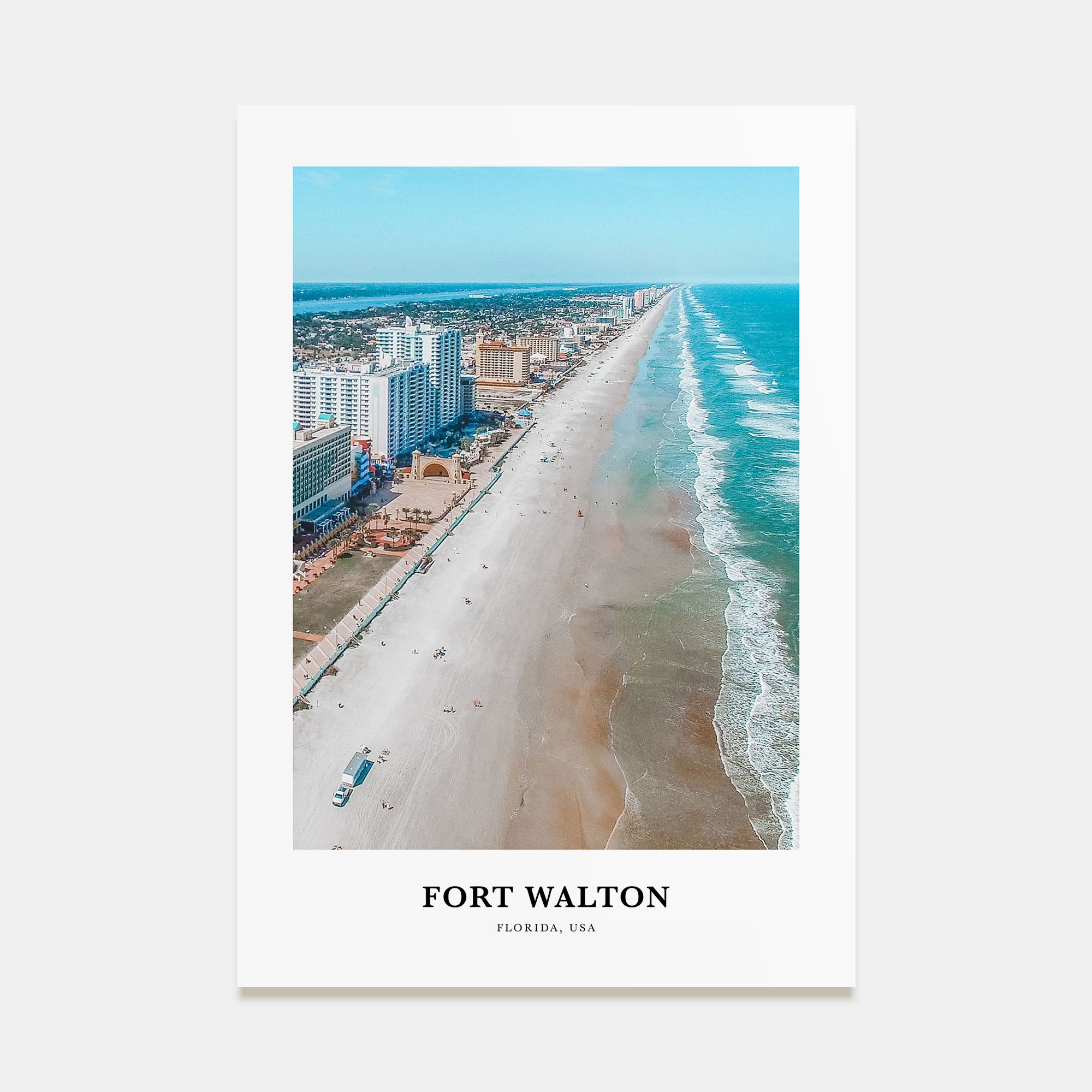 Fort Walton Portrait Color Poster