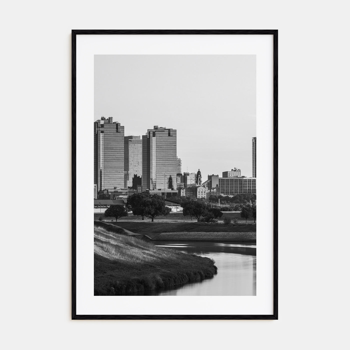 Fort Worth Photo B&W No 1 Poster