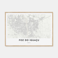 Foz do Iguaçu Map Landscape Poster