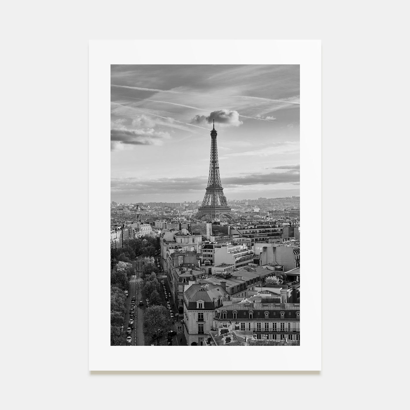 France Photo B&W Poster