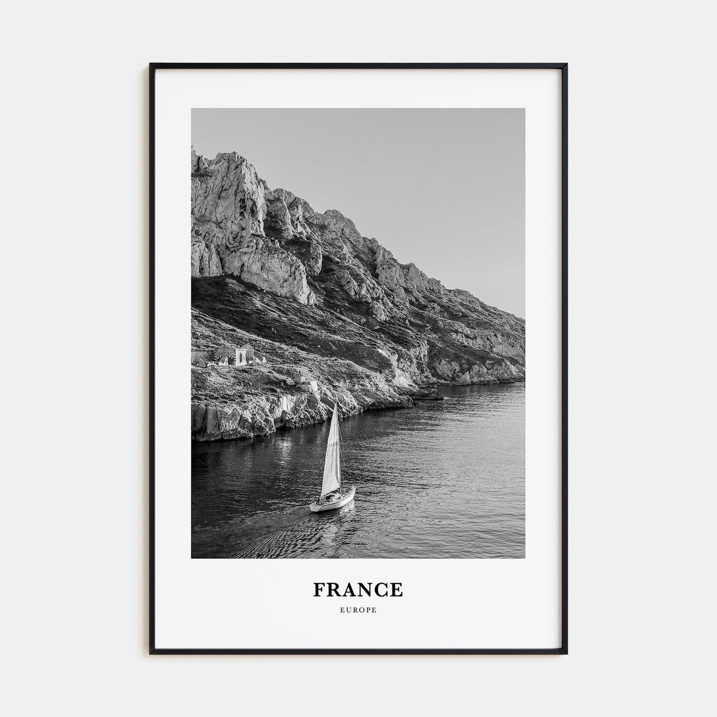 France Portrait B&W No 1 Poster